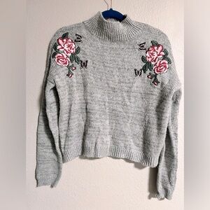 Cloud Chaser Sweater Embroidered Size M Mockneck women’s sweater